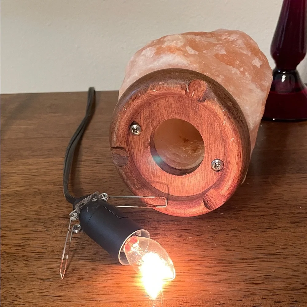 Himalayan Salt Lamp - Warm Orange Glow Home Accent